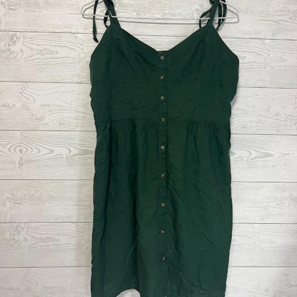 Aerie Green Mini Sundress- Size Large NWT